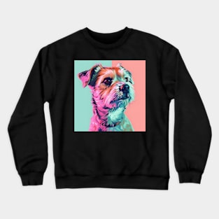 Border Collie in 80's Crewneck Sweatshirt